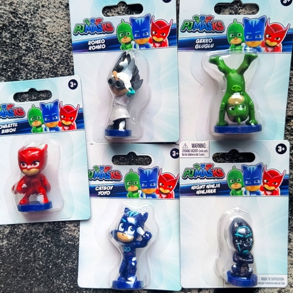 PJ Masks Hasbro Figures Set Of 5 Ninja Catboy Owlette Hello Romeo Collection - Picture 1 of 7
